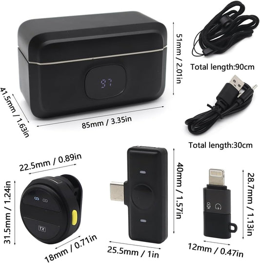 SX21 - Micro Cravate sans Fil pour Téléphone Android & iPhone