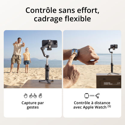 DJI Osmo Mobile 7P - Stabilisateur Pro avec module de suivi IA