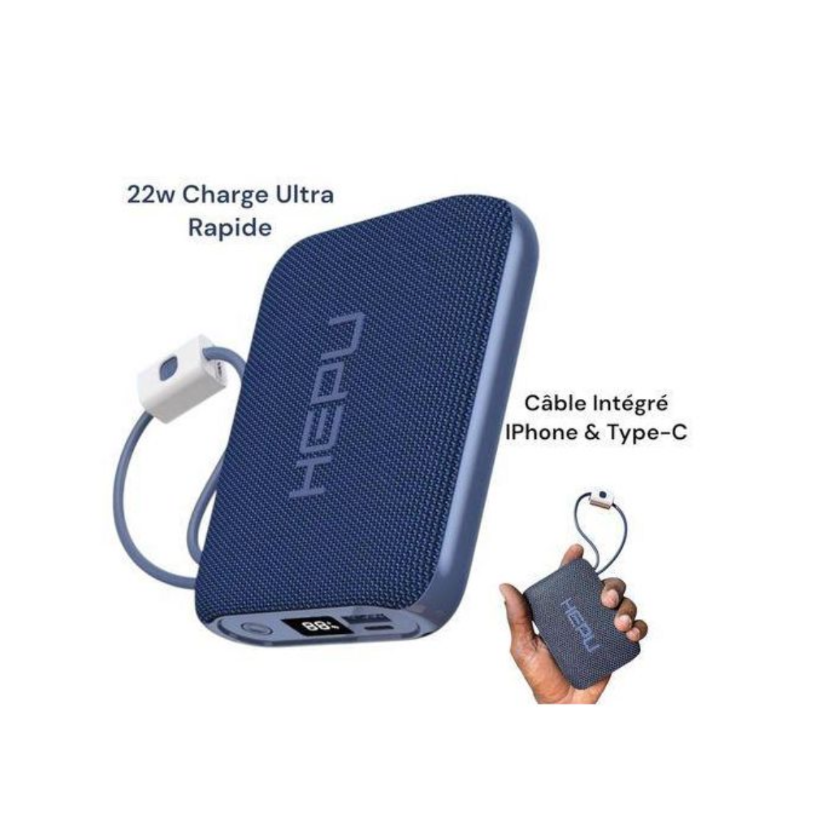 Power Bank Hepu HP-235 20000mAh 22.5W avec Fonction de charge rapide