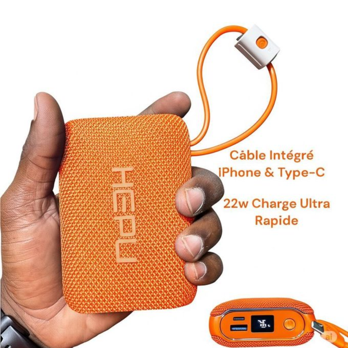 Power Bank Hepu HP-235 20000mAh 22.5W avec Fonction de charge rapide