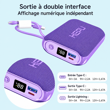 Power Bank Hepu HP-235 20000mAh 22.5W avec Fonction de charge rapide