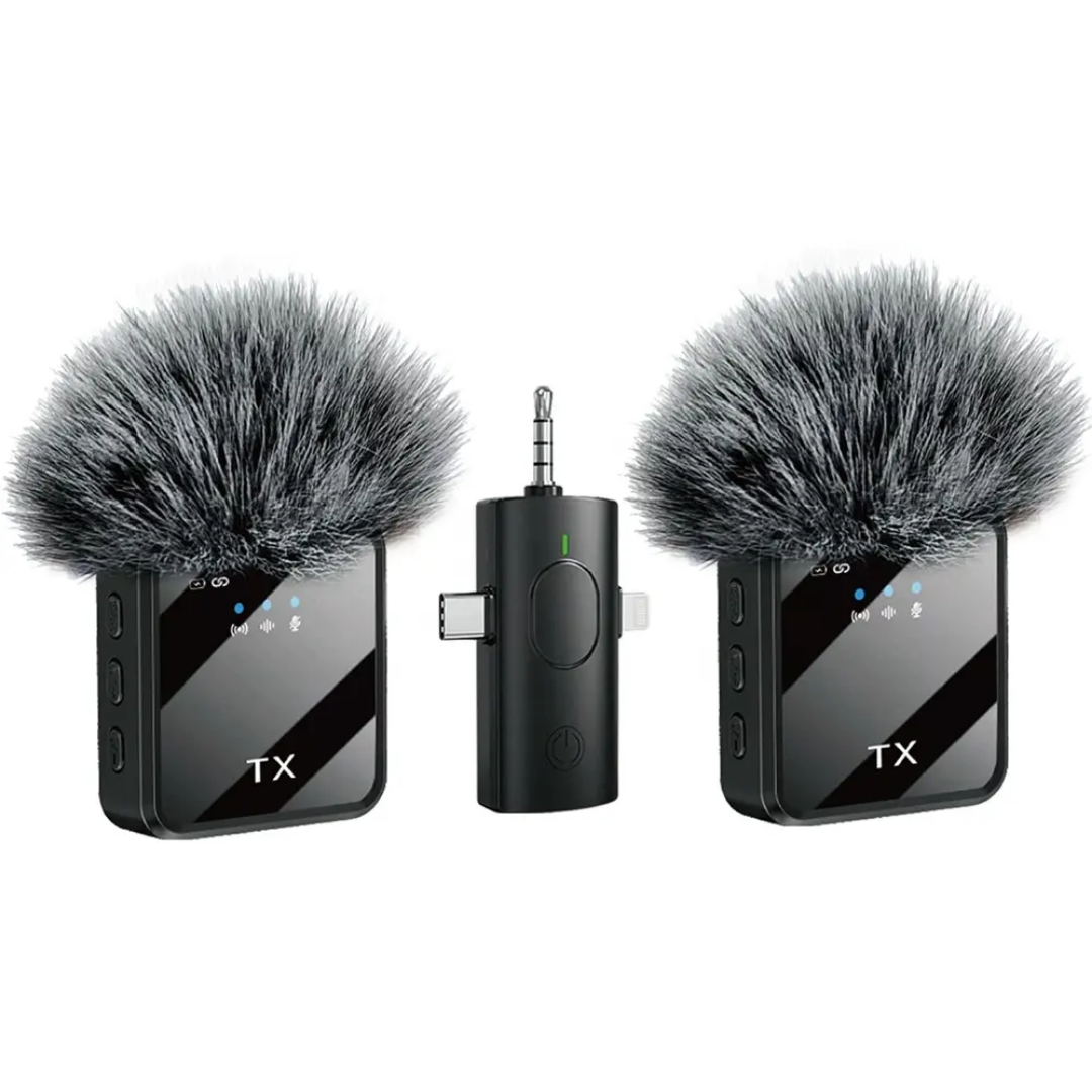 Microphone F11-2 sans fil 3 en 1  pour Téléphone et Ordinateur