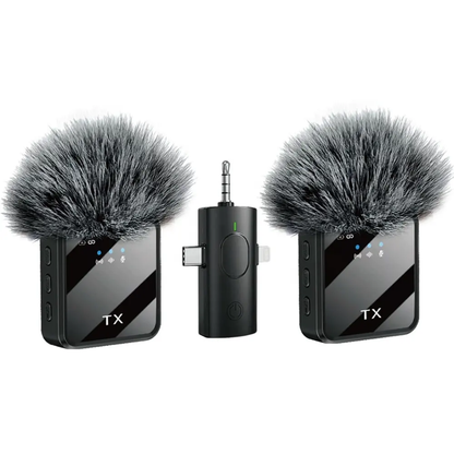 Microphone F11-2 sans fil 3 en 1  pour Téléphone et Ordinateur