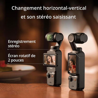 DJI Osmo Pocket 3 – Caméra portable avec Stabilisation à 3 axes – 4K