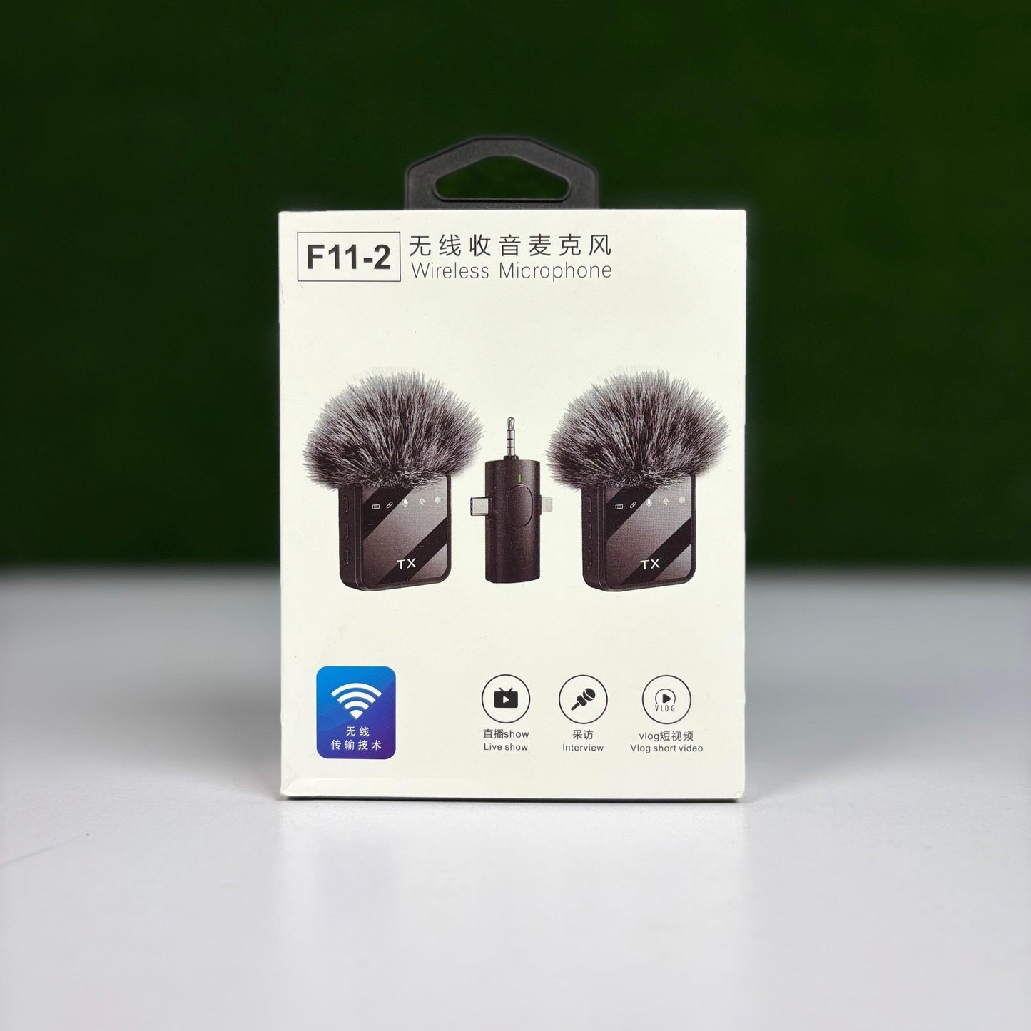 Microphone F11-2 sans fil 3 en 1  pour Téléphone et Ordinateur