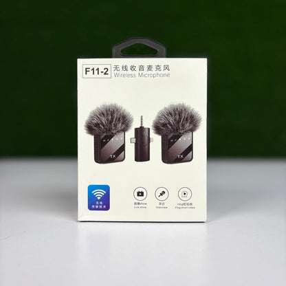 Microphone F11-2 sans fil 3 en 1  pour Téléphone et Ordinateur